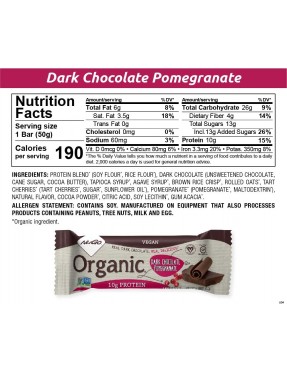 Nugo Nugo Dark Chocolate Pomegranate (12X1.7 OZ)