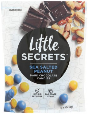 Little Secrets Sea Salted Peanut Dark Chocolate Candies (8x5 OZ)