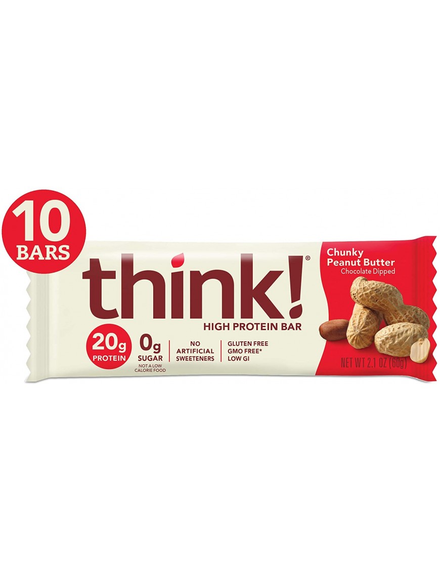 Think Baby Chunky Peanut Butter Thin Bar (10x2.1 Oz)