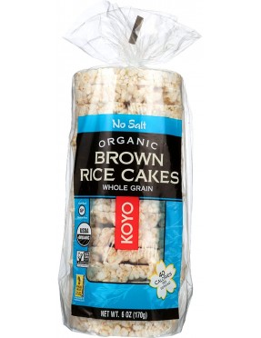 Koyo Foods Plain Rice Cakes No Salt (12x6 Oz)