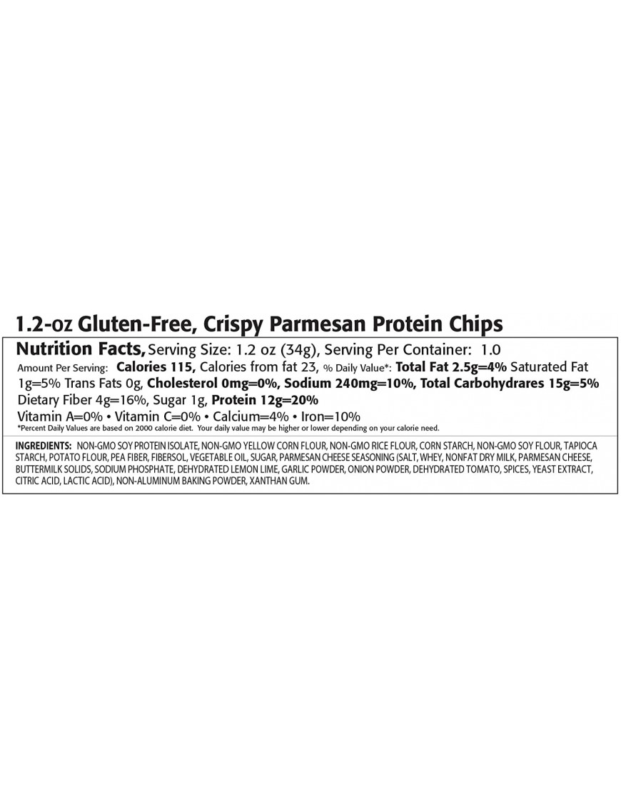 Kay's Naturals Better Balance Protein Chips Crispy Parmesan 1.2 Oz (6 Pack)