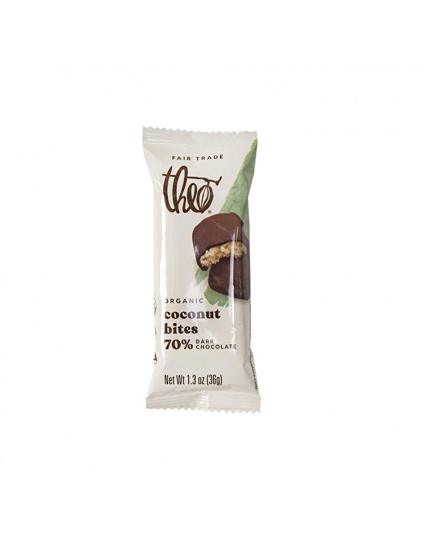 Theo Chocolate Coconut Bites Classic Dark (12x1.3 OZ)