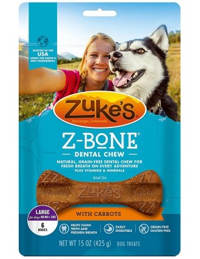 Zuke's Lrg C Dntl Chew (18x2.5OZ )