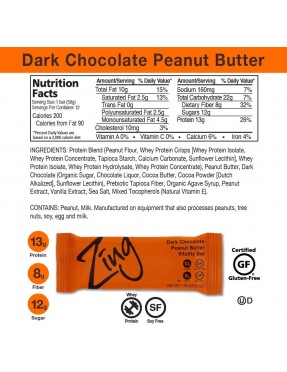 Zing Bars Chocolate Peanut Butter (12x1.7Oz)
