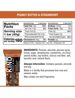 Kind Peanut Butter & Strawberry Bar (12x1.4 Oz)