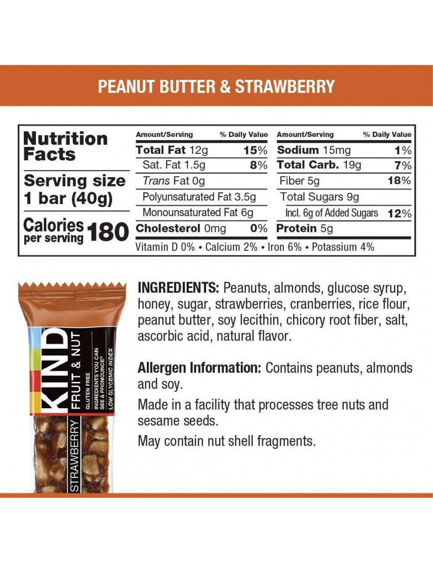 Kind Peanut Butter & Strawberry Bar (12x1.4 Oz)