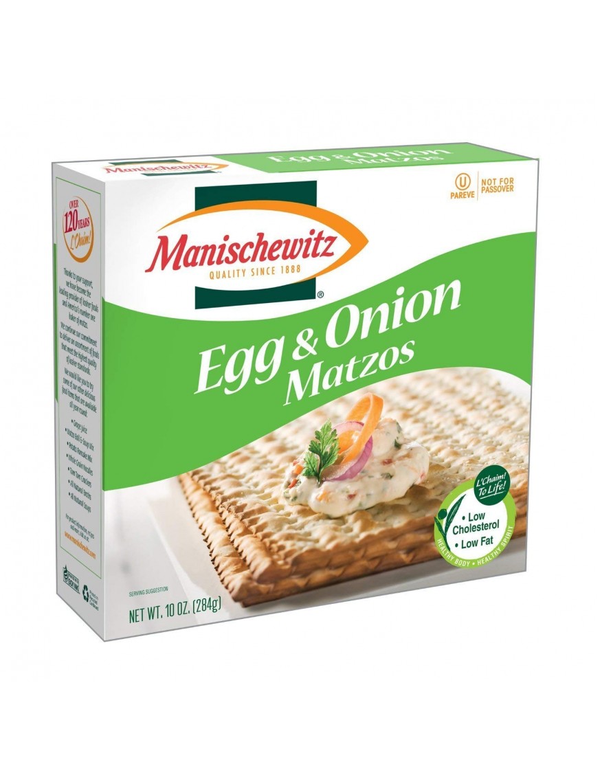 Manischewitz Matzo, Egg and Onion (12x10 OZ)