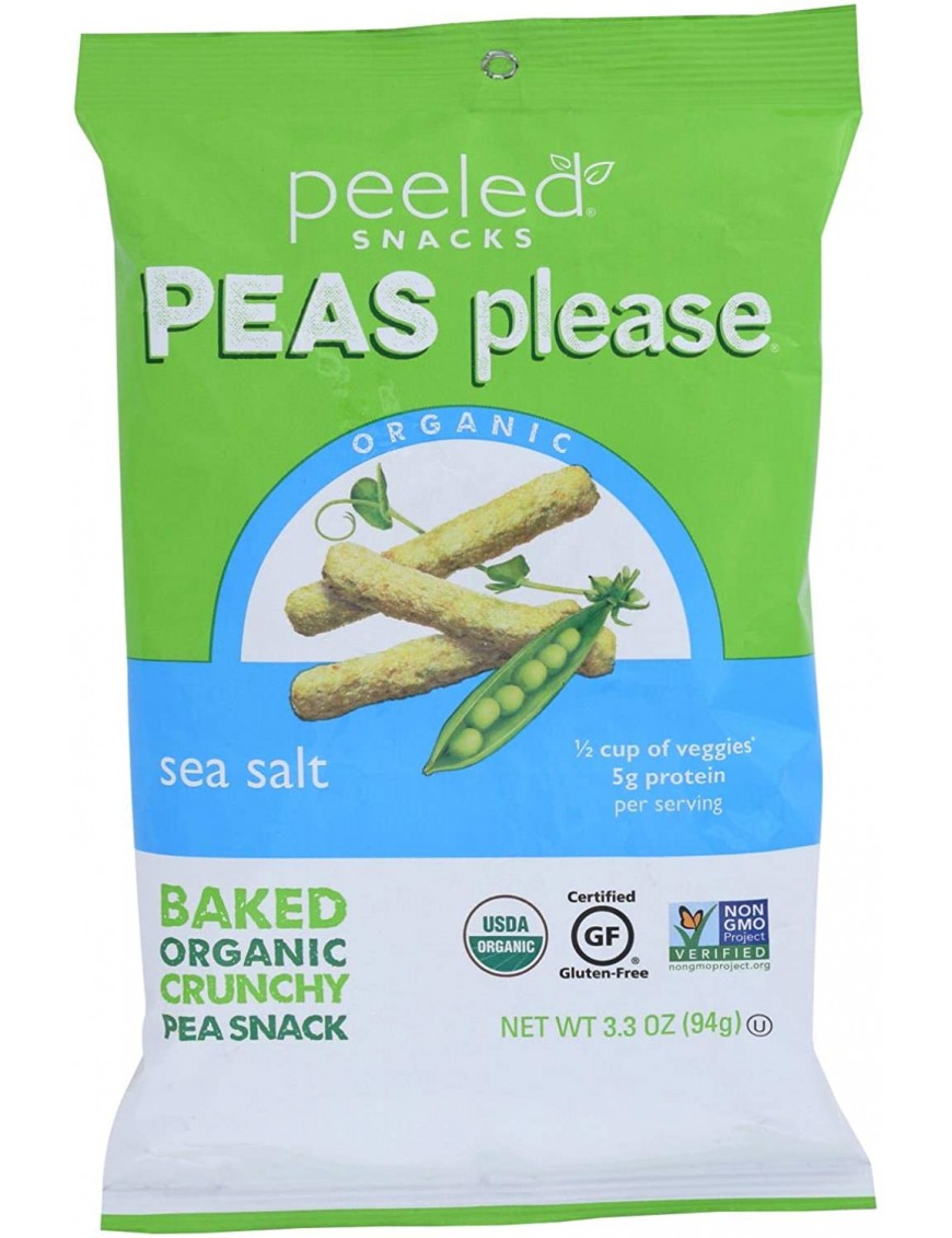 Peeled Peel Peas Sea Salt (12X3.3 OZ)