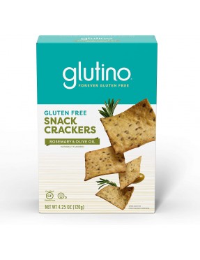 Glutino Rosemary & Olive Oil Crackers (6x4.25 Oz)