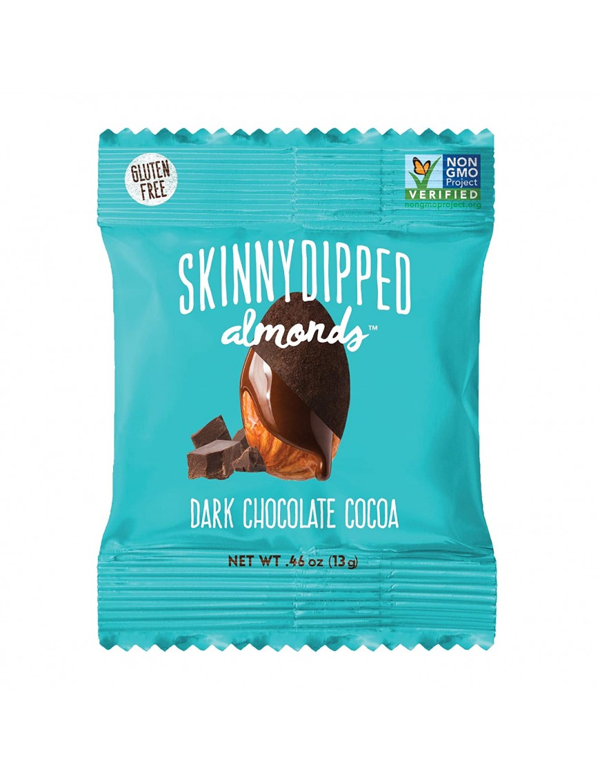 Wild Things Mini Skinny Dipped Almonds in Dark Chocolate Cocoa (48x0.46 OZ)