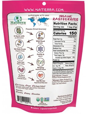 Nature's All Foods Frz Drd Raspberry (12x1.3OZ )