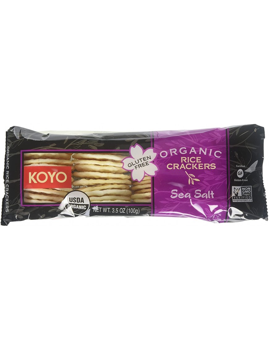 Koyo Organic Rice Crackers Sea Salt (12x3.5 OZ)
