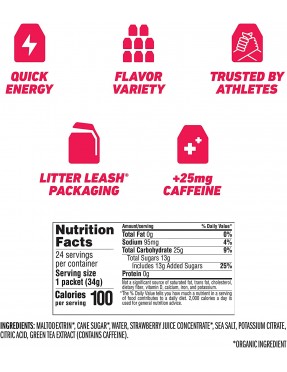 Clif Bar Strawberry Clif Bar Shot (24x1.2 Oz)