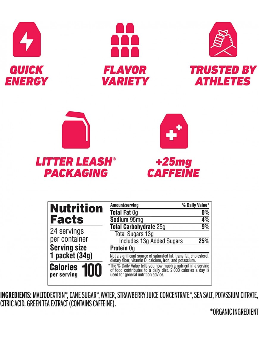 Clif Bar Strawberry Clif Bar Shot (24x1.2 Oz)