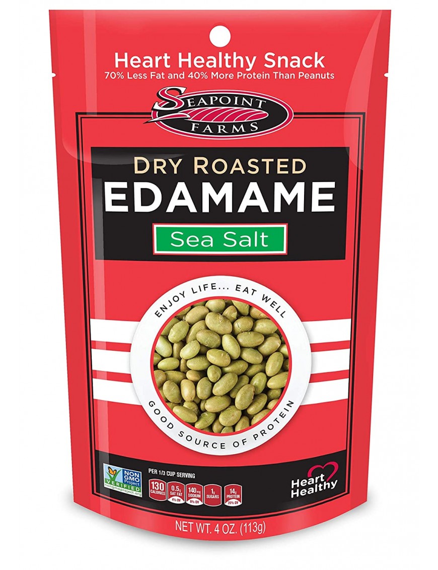 Seapoint Farms Light Salt Dry Roasted Edamame (12x4 Oz)