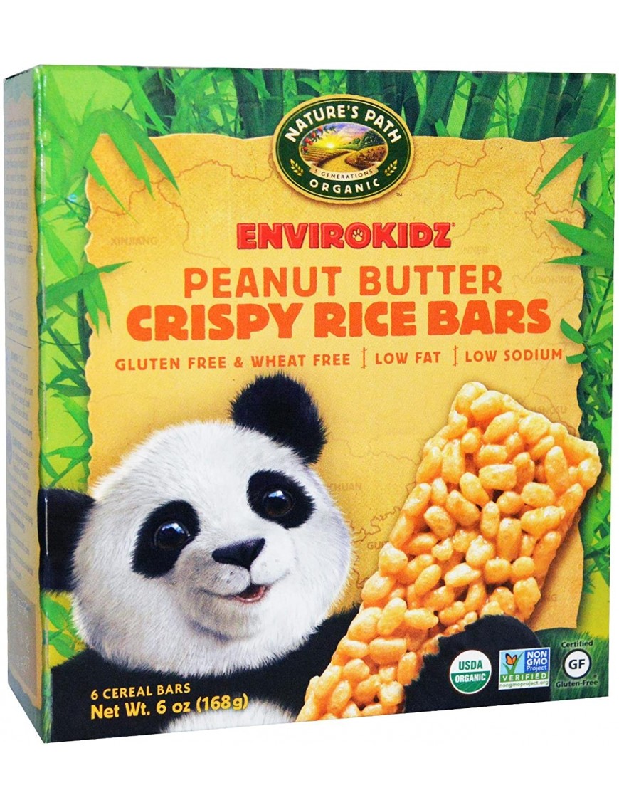 Envirokidz Peanut Butter Crispy Bar Gluten Free (6x6 Oz)