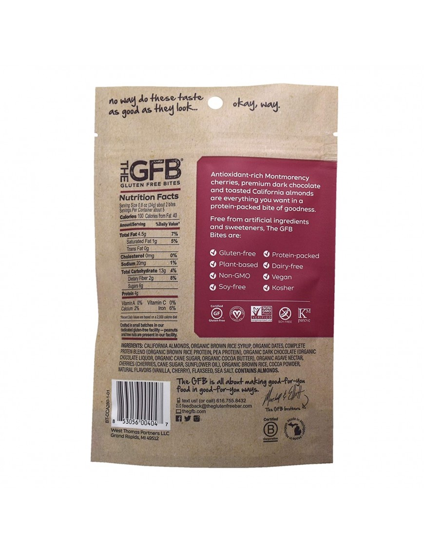 The GFB Choc Cherry Almond Gluten Free (6x4Oz)
