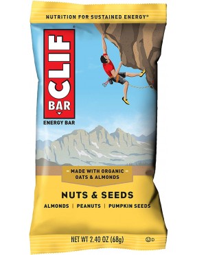 Clif Bar Organic Energy Bar Nuts and Seeds (12x2.4 OZ)