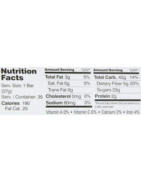 Betty Lou's Apple Cinnamon Fruit Bars (12x2 Oz)