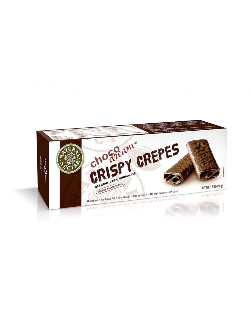 Natural Nectar Belgian Crispy Dark Chocolate Crepe (8x3.5 OZ)