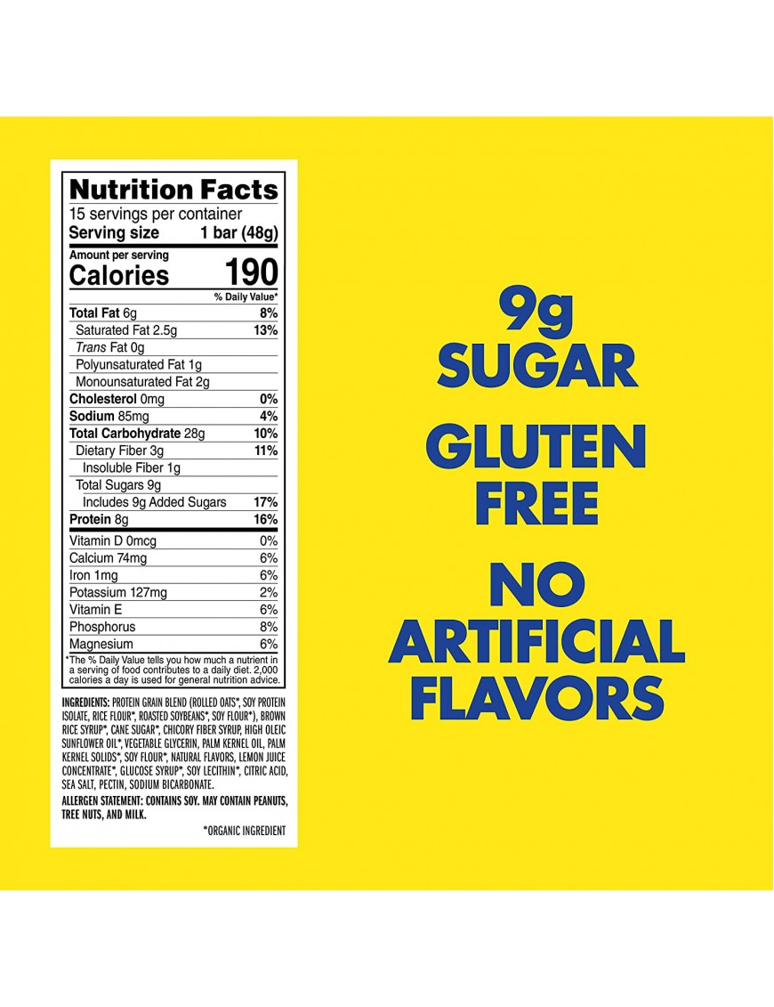 Clif Bar Lemon Zest Luna Bar (15x1.69 Oz)