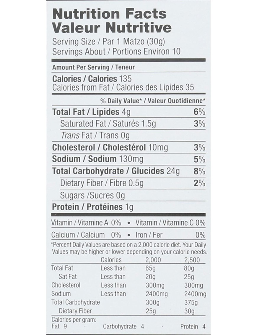 Yehuda Matzo-Style Squares Gluten Free Toasted Onion (12x10.5Oz)