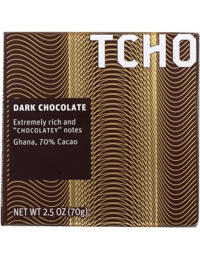 Tcho Dark Chocolate BAR 70% (12x2.5 OZ)