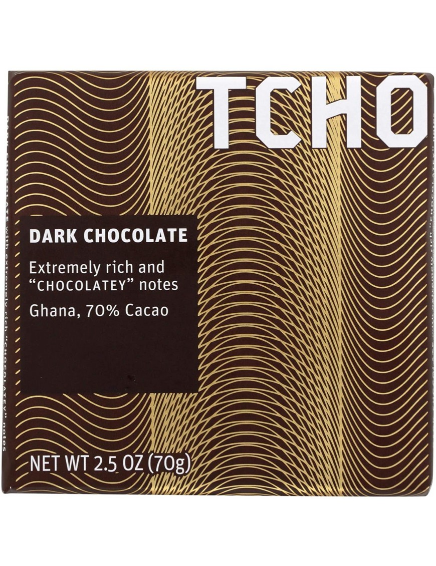 Tcho Dark Chocolate BAR 70% (12x2.5 OZ)