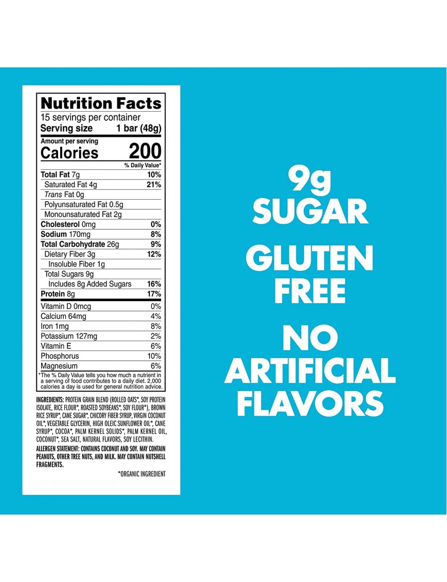 Clif Bar Organic Luna Chocolate Dipped Coconut (15x1.69 Oz)