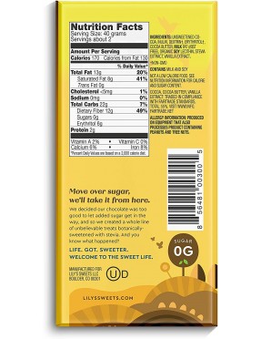Lily's Original Dark Chocolate (12x3 Oz)