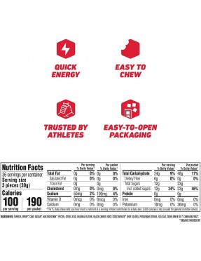 Clif Bar Strawberry Clif Bar Shot Blok (18x2.1 Oz)