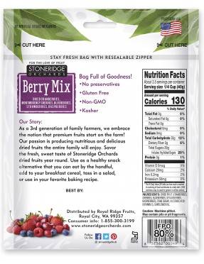 Stoneridge Orchards Dried Berry Mix (6x5Oz)