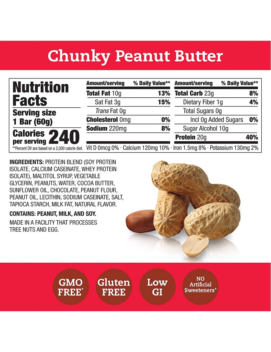 Think Baby Chunky Peanut Butter Thin Bar (10x2.1 Oz)