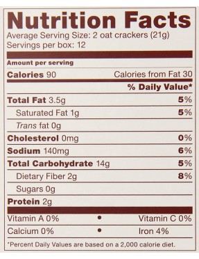 Nairn's Organic Oat Cake Crackers (12x8.8Oz)