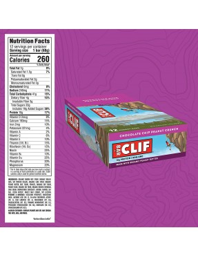Clif Bar Choc Chip Peanut Crunch Clif Bar Bar (12x2.4 Oz) $17.76
