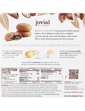 Jovial Chocolate Cream Cookies (10x7 Oz)