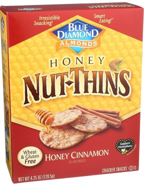 Blue Diamond Honey Cinnamon Nut Thins (12x4.25 OZ)