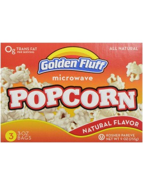 Golden Fluff Popcorn Microwave (12x9OZ )