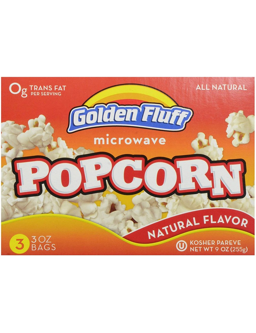 Golden Fluff Popcorn Microwave (12x9OZ )