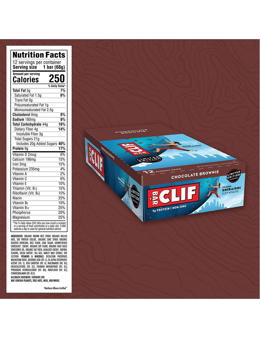 Clif Bar Chocolate Brownie Clif Bar Bar (12x2.4 Oz)