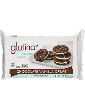 Glutino Chocolate Vanilla Creme Cookies (12x10.6 Oz)