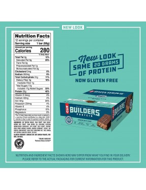 Clif Bar Chocolate Mint Builder Bar (12x2.4 Oz)