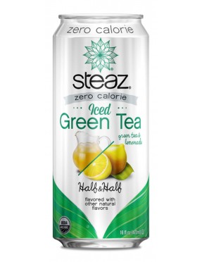 Steaz ZERO Calorie Half N Half Iced Tea (12x16 Oz)