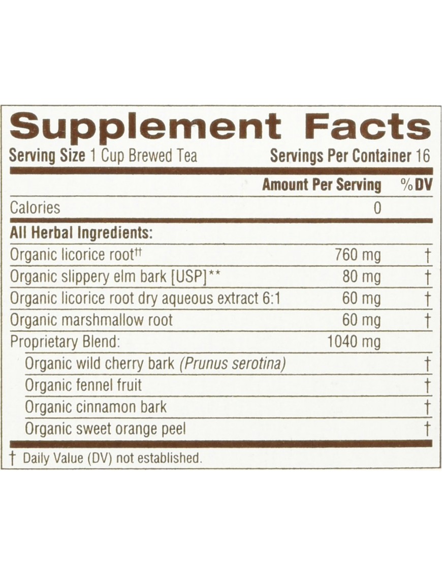 Traditional Medicinals Throat Coat Herb Tea (6x16 Bag)