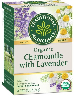 Traditional Medicinals 100% Chamomile Tea wLavender (1x16 Bag)