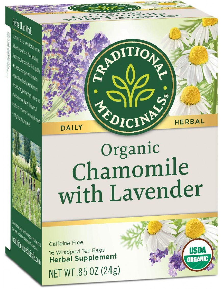 Traditional Medicinals 100% Chamomile Tea wLavender (1x16 Bag)