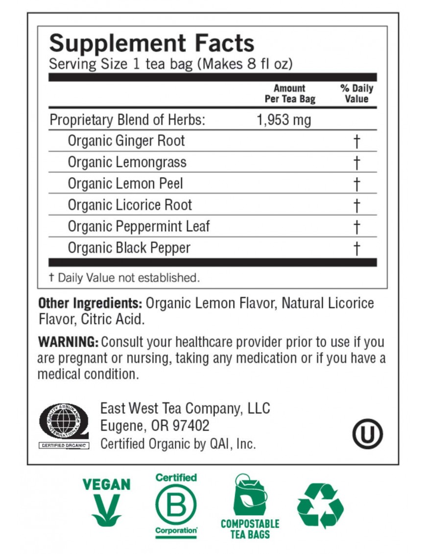 Yogi Lemon Ginger Tea (1x16 Bag)