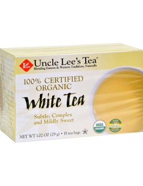 Uncle Lee's Tea 100% Certified Organic White Tea (1x18 Tea Bags)