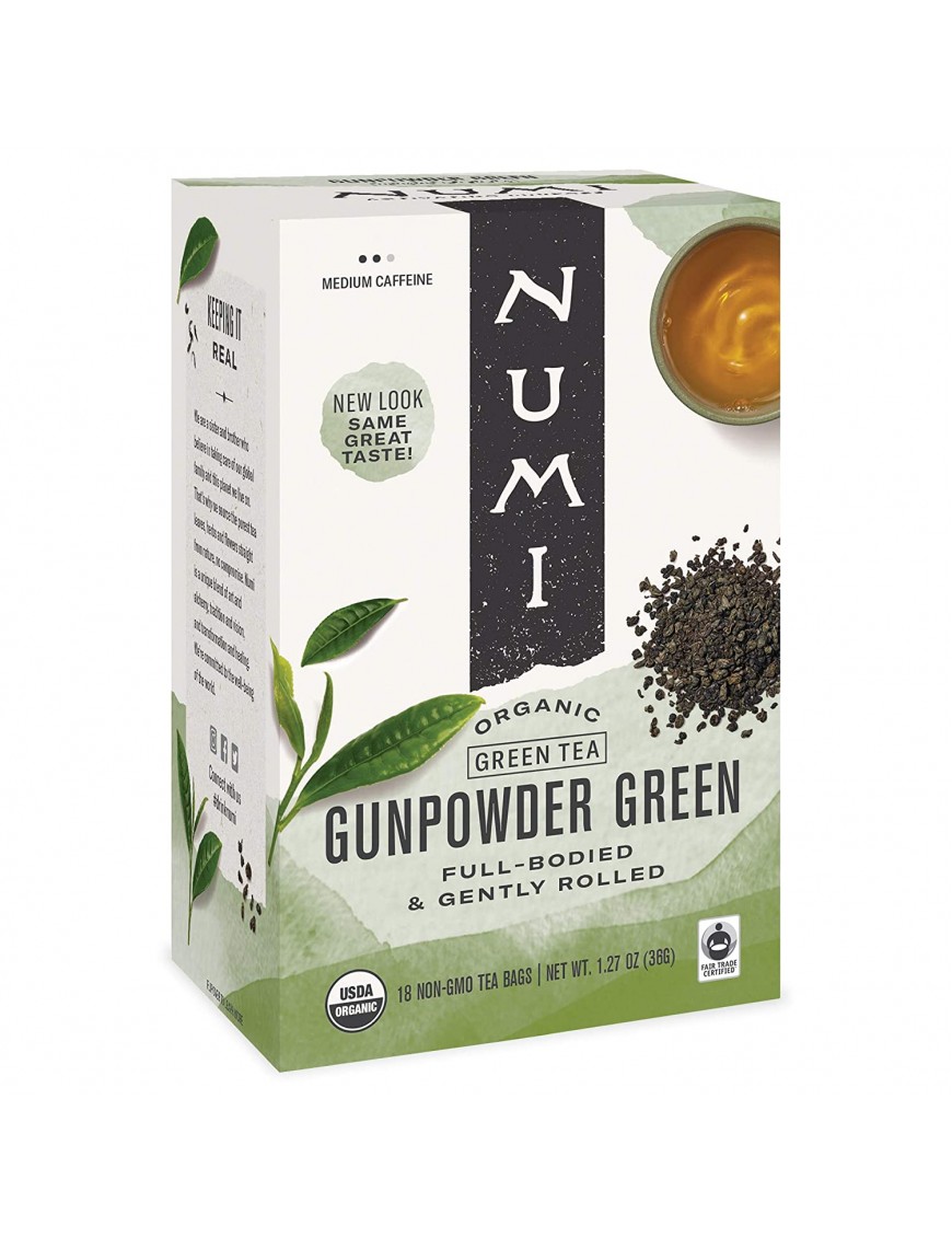 Numi Tea Gunpowder Green Tea (6x18 Bag)