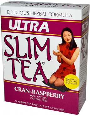 Hobe Labs Ultra Slim Tea Cran-Raspberry (1x24 Tea Bags)